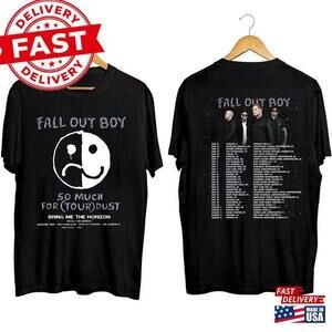 Fall Out Boy Tour Shirt Band Fan So Much For Stardust Unisex 2 Sided